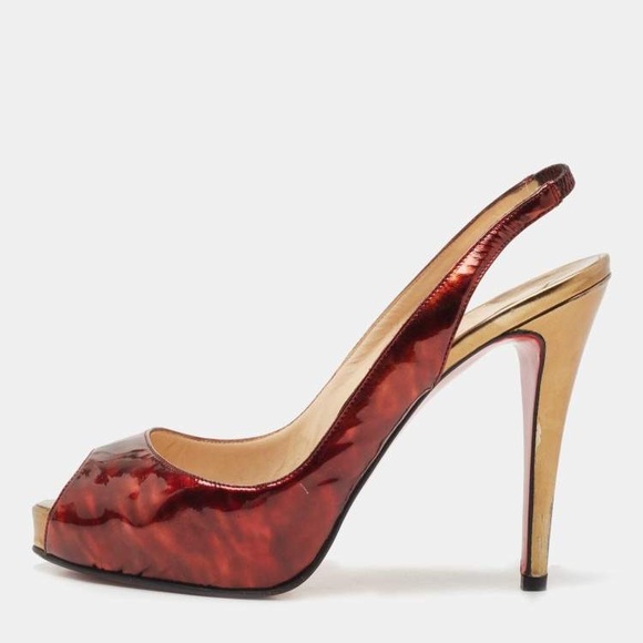 Christian Louboutin Two Tone Slingbacks - Picture 2 of 14